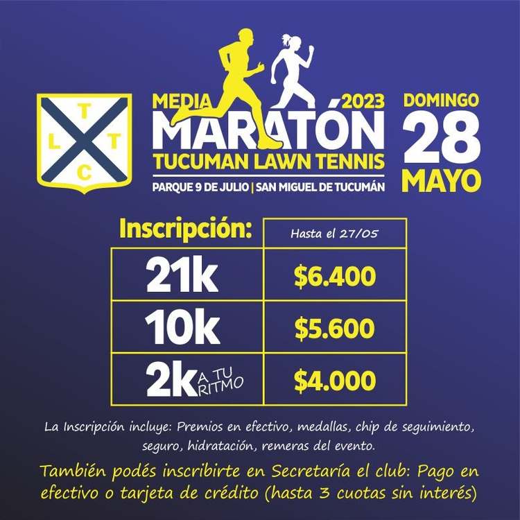 21K- TUCUMAN LAWN TENNIS CLUB - LA CLASICA DEL PARQUE 